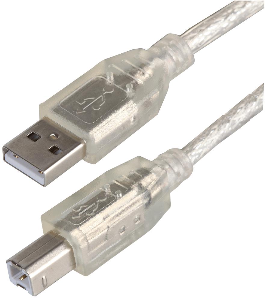 PSG91439 LEAD, USB2.0 A MALE-B MALE, CLEAR 5M PRO SIGNAL