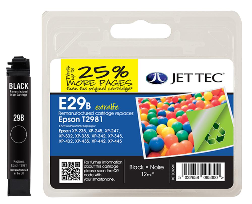 101E002901 INK CART, REMAN, T2981 BLACK JET TEC