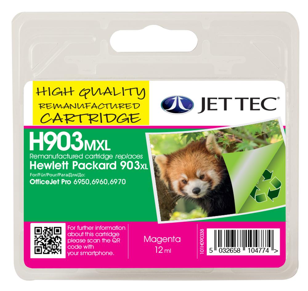 101H090338 INK CART, REMAN, HP903XL MAGENTA JET TEC