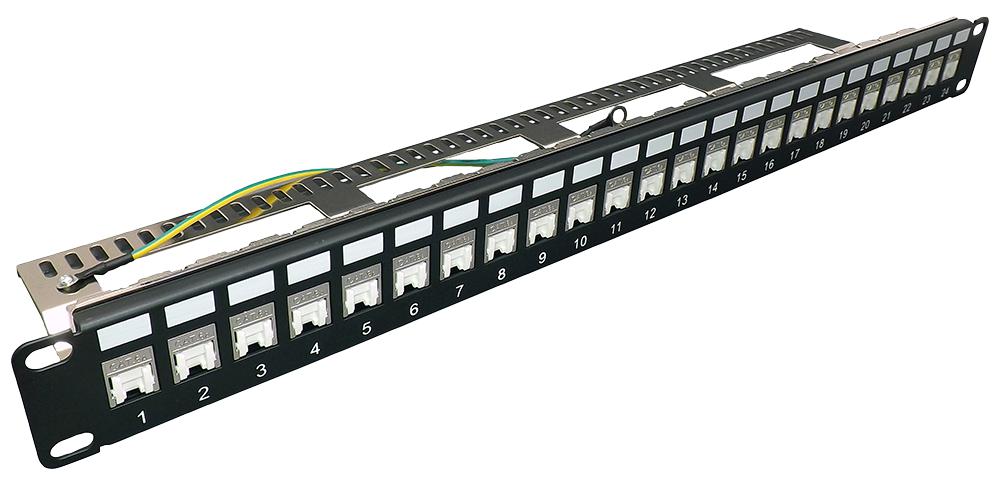 SGKF24 PATCH PANEL, 24 PORT, 1U, CAT6A TUK