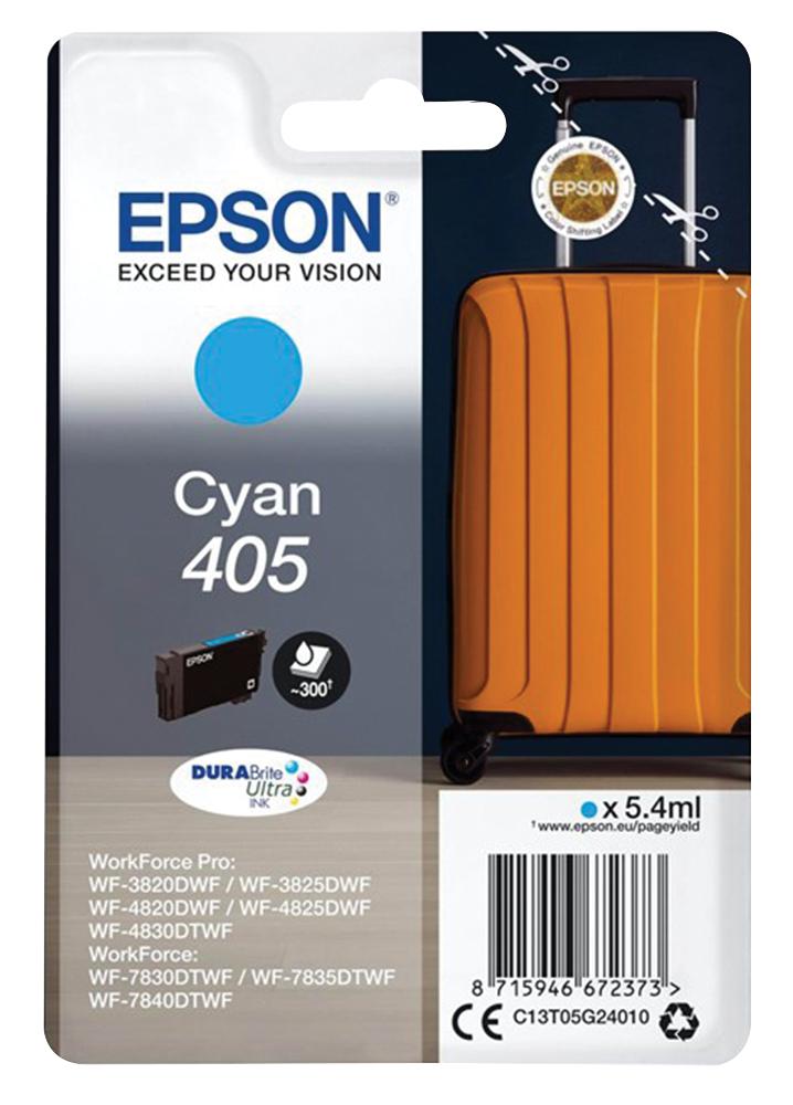 C13T05G24010 INK CARTRIDGE, EPSON 405, CYAN EPSON