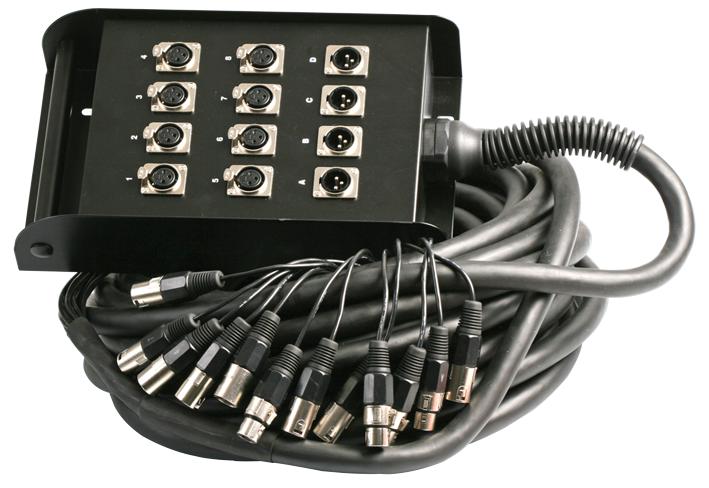 PLS00324 XLR MULTICORE, 8/4 40M PULSE