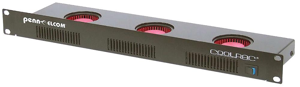 COOLRAC-B EXHAUST BLOWER, 19" RACK, BLACK PENN ELCOM