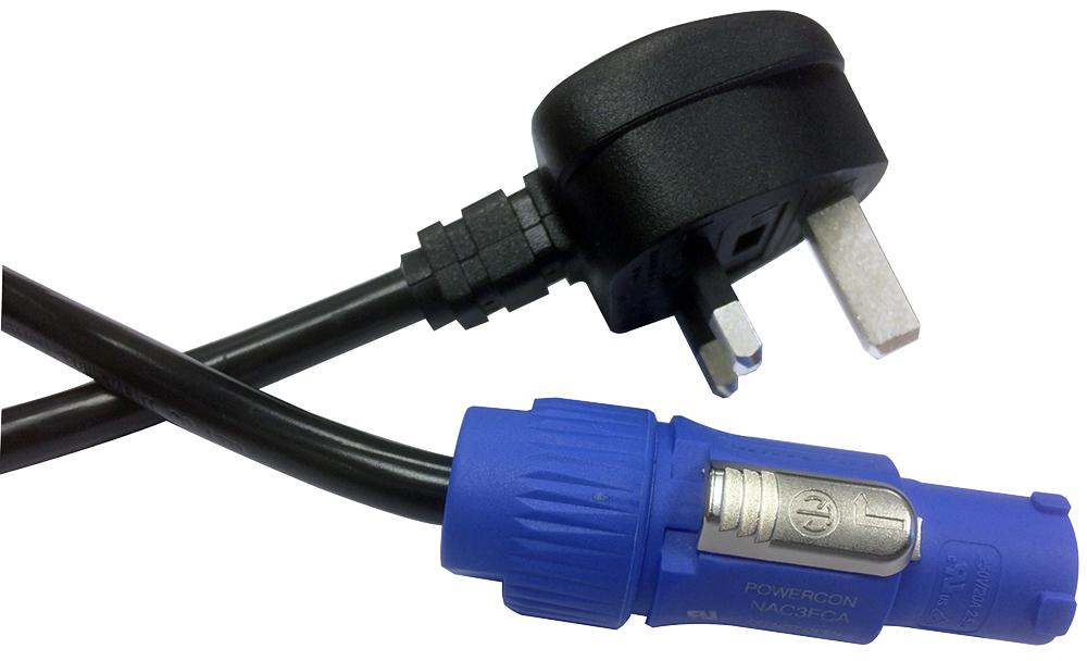 PLS00454 PWR CORD, UK MAINS PLUG-NEUTRIK, 1.5M PULSE