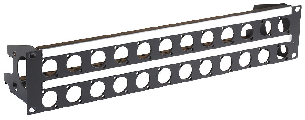 R2269-2UK-24 2U RACK PANEL PUNCHED FOR 24 D CONNECTOR PENN ELCOM