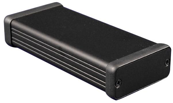 1455C1201BK BOX, BLACK, ALUMINIUM END PLATE HAMMOND