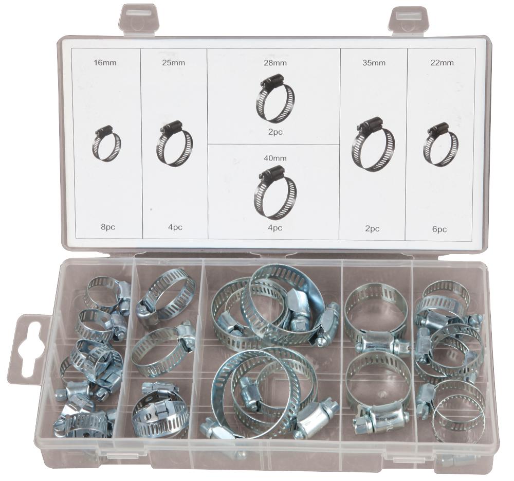 D01895 HOSE CLAMP ASSORTMENT, 26PCS DURATOOL
