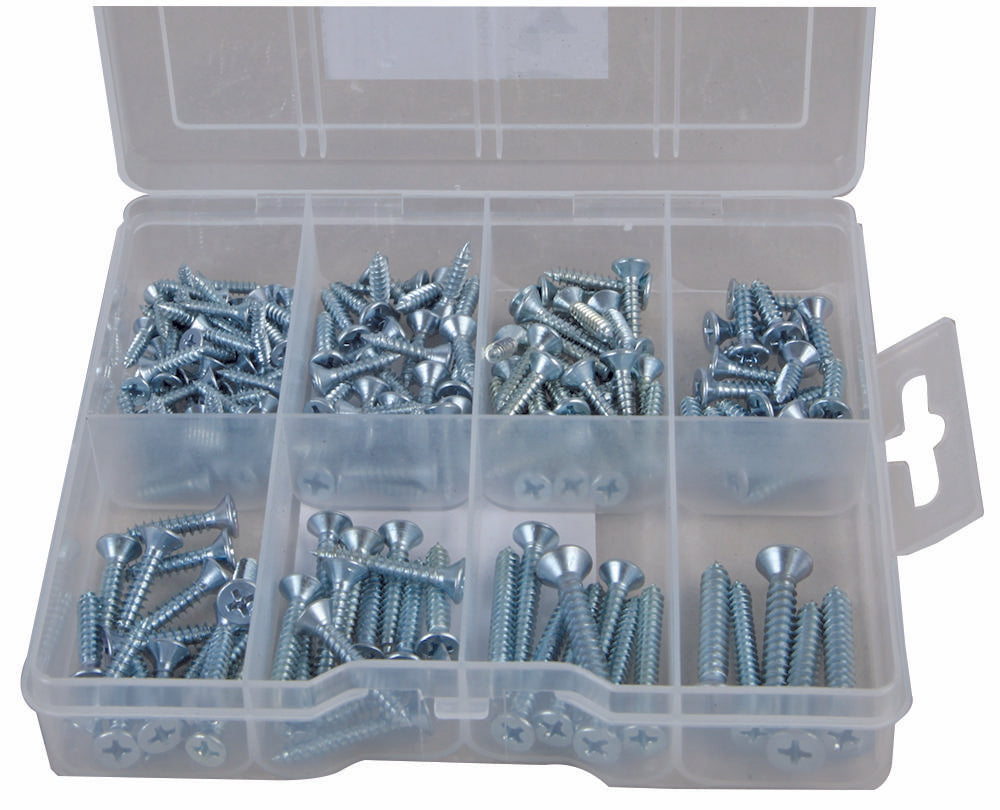 105510 SELF-TAPPING SCREWS PACK, 160PC FIXMAN