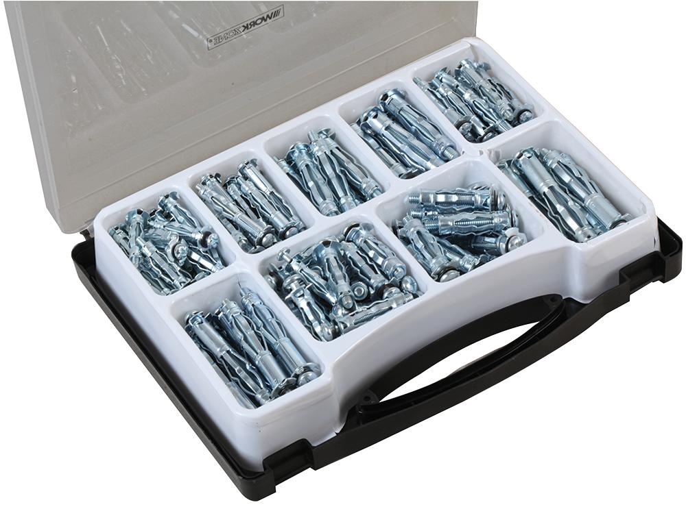 D03203 HOLLOW WALL ANCHOR SET - 141PC DURATOOL