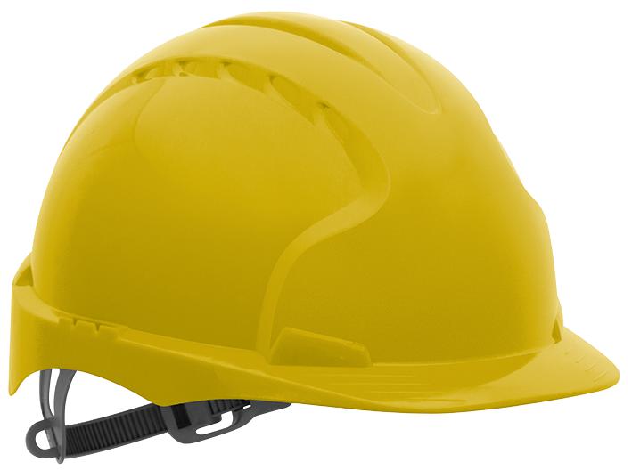 AJE030-000-200 SAFETY HELMET, EN397, HDPE, YELLOW JSP
