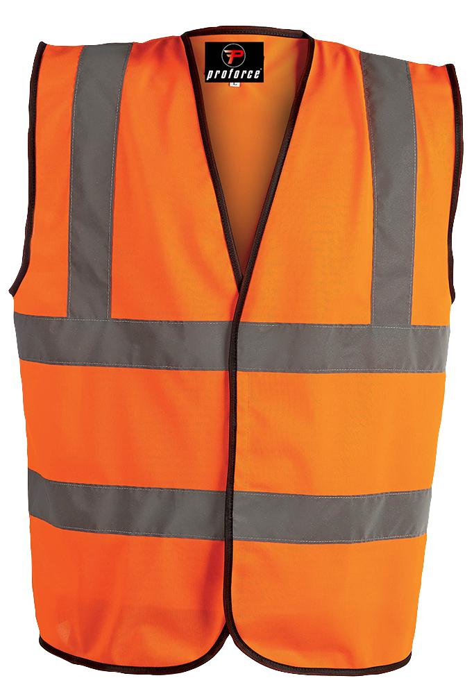 HV05 L HI-VIS VEST, ORANGE, L PROFORCE