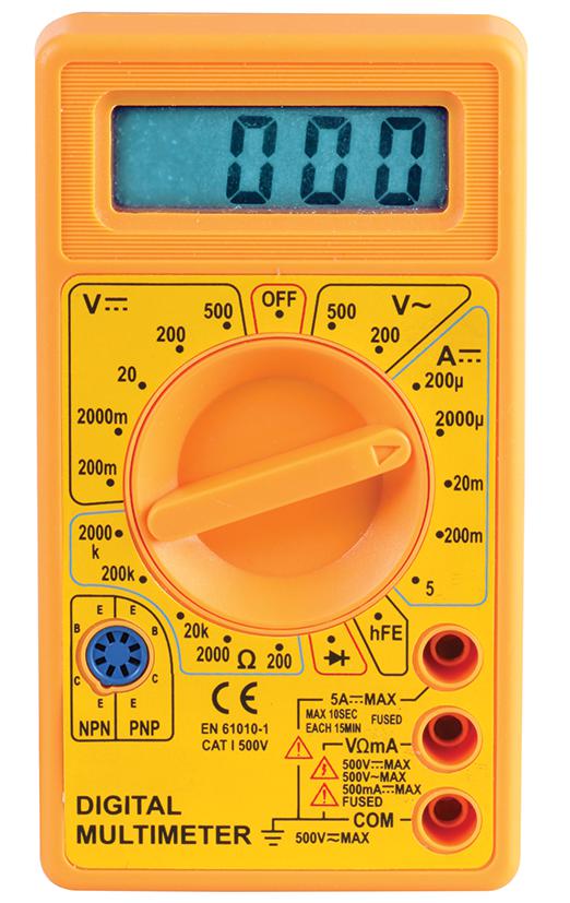 D03046 MULTIMETER, DIGITAL DURATOOL