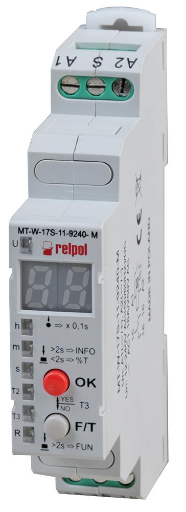 MT-W-17S-11-9240-M DIGITAL TIMER, 12/240V, 22FUNCTIONS, 10A RELPOL