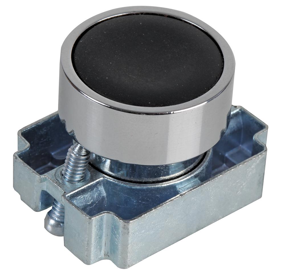 RCAS-PBF2 22MM SWITCH, FLUSH BLACK EUROPA