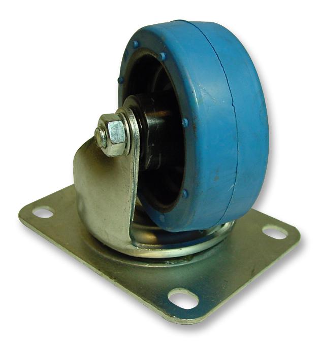 30075RN SWIVEL RUBBER CASTOR 75MM KEYSTONE