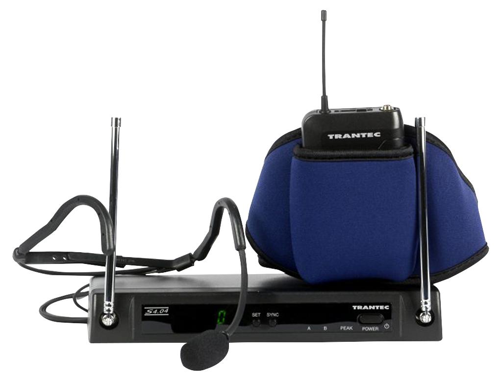 S4.04-W-EB-GD5 AEROBIC HEADSET MIC SYSTEM W/BELT MIC TRANTEC
