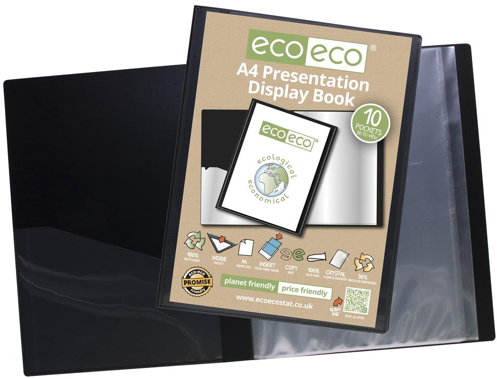 ECO042 A4 10 POCKET DISPLAY BOOK ECO-ECO