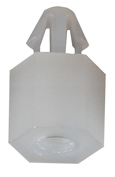 D01464 PCB SPACER SUPPORT, NYLON66, NATURAL DURATOOL