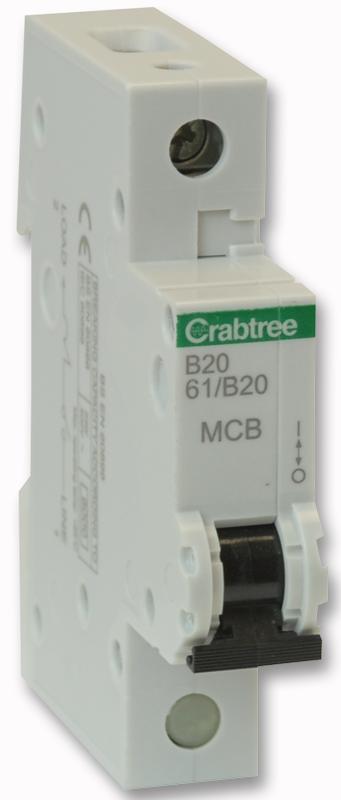 S61/B20 STARBREAKER 20A SP TYPE B MCB- CRABTREE