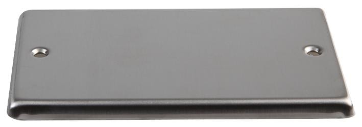VX9996SS BLANK PLATE, 2G, ROUND EDGE S/STEEL VOLEX ACCESSORIES