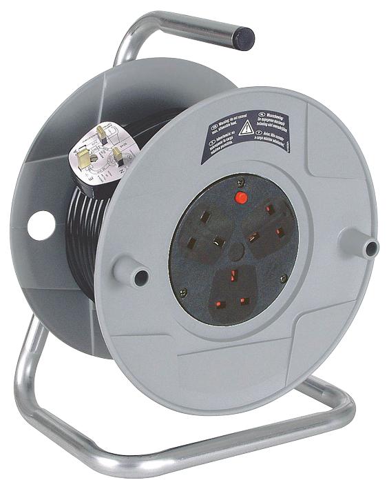 1098253001 CABLE REEL STANDARD AK 260 25M 13A 3XSKT BRENNENSTUHL