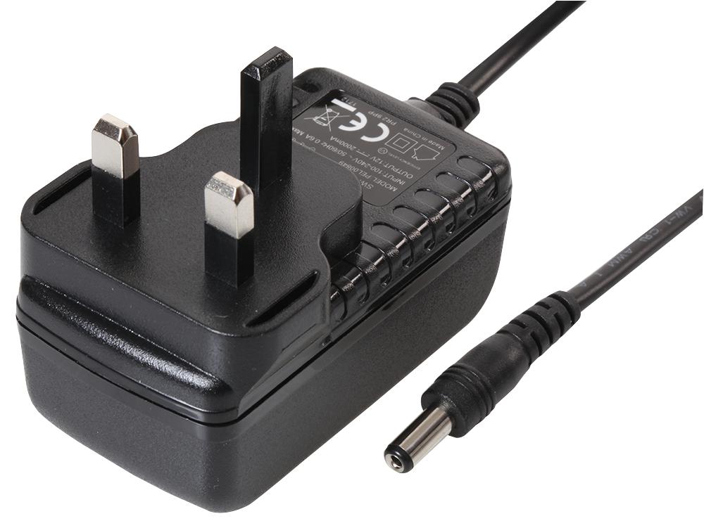 PEL00850 AC-DC PSU 12V 2A 2.5MM DC PLUG PRO ELEC