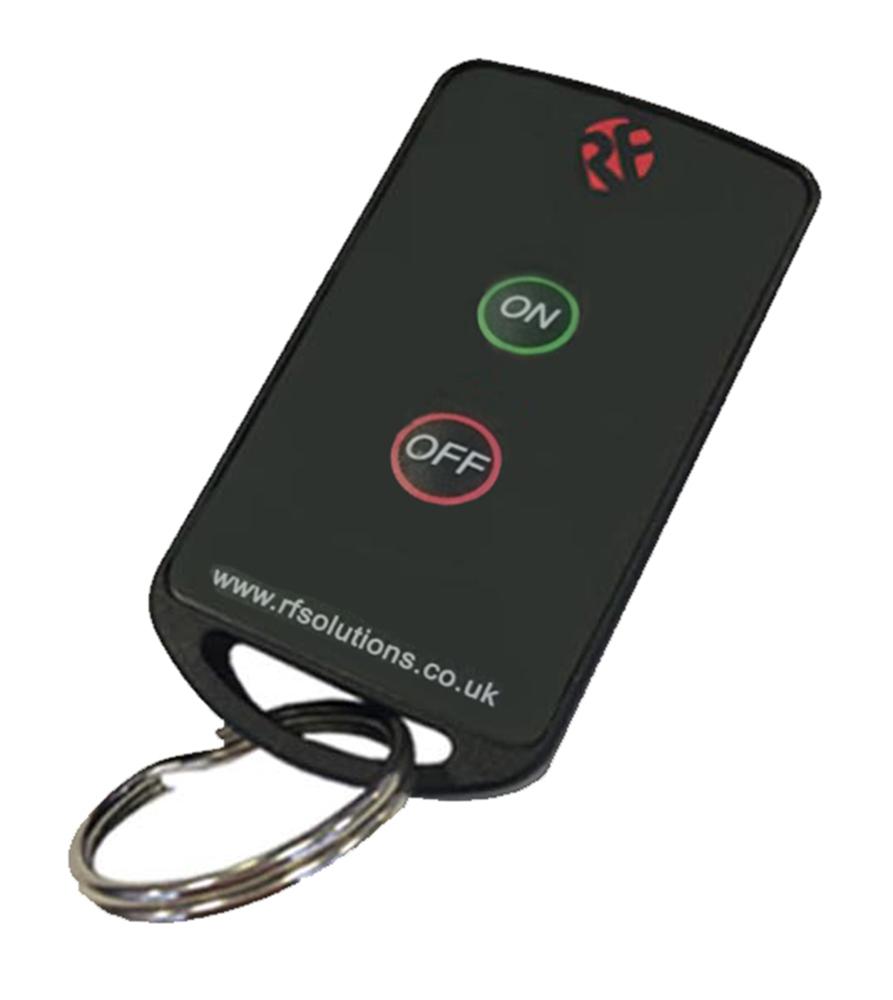 FOBBER-8TL1 KEYFOB TRANSMITTER, 868MHZ, ON-OFF RF SOLUTIONS
