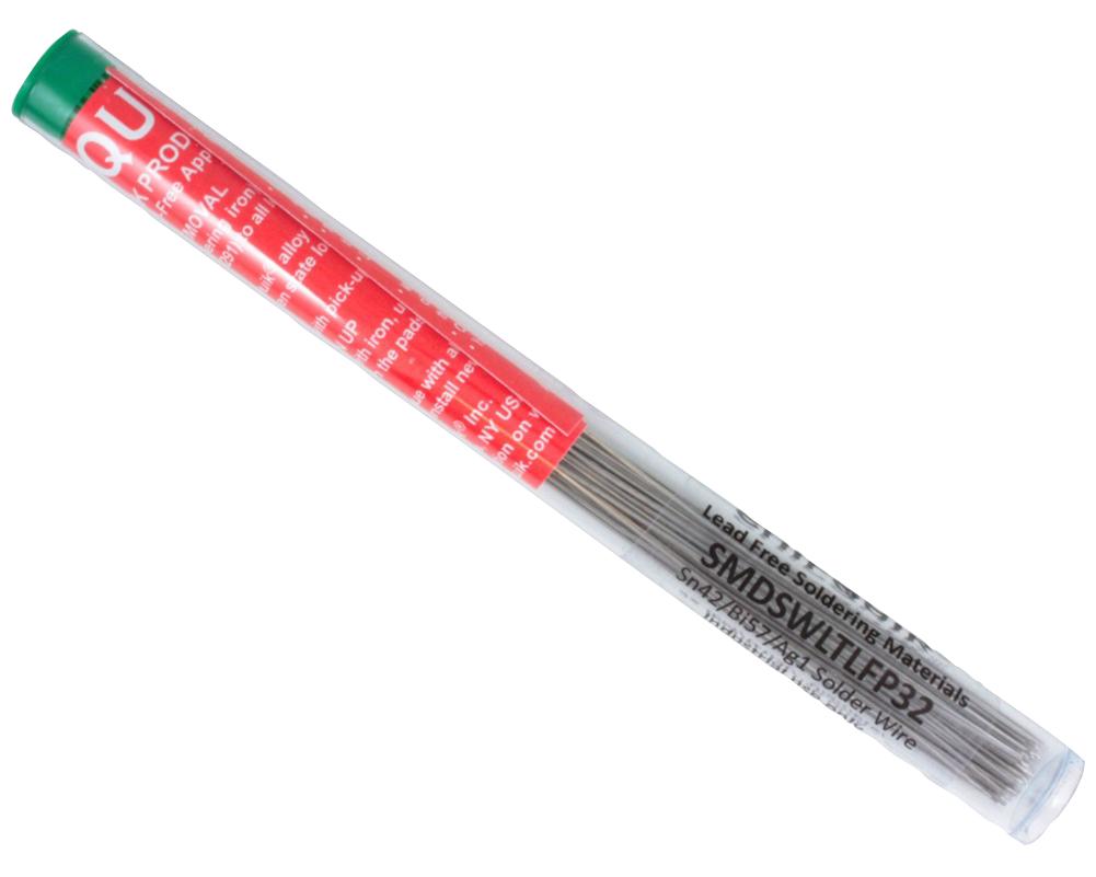 SMDSWLTLFP32 SOLDER WIRE, 138 DEG C, 0.76MM CHIP QUIK