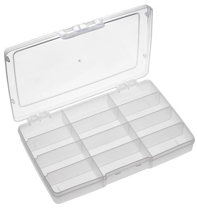19112N.113 STORAGE BOX, 12 COMPARTMENT, CLEAR MULTICOMP PRO