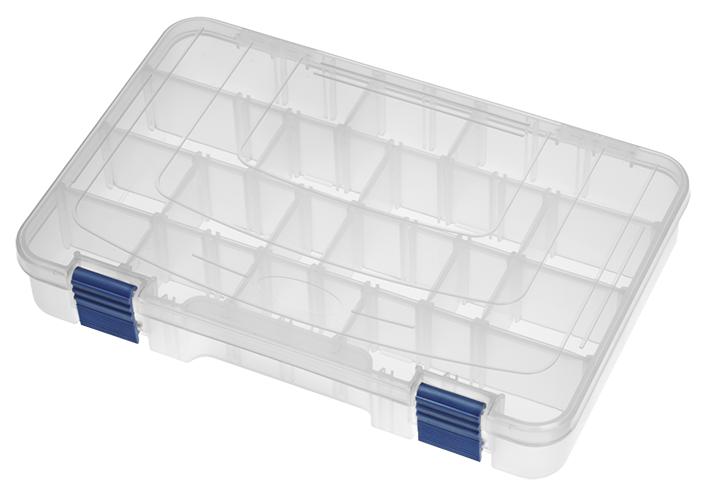 195.113 STORAGE BOX, 1-20 ADJ COMPARTMENT, CLEAR MULTICOMP PRO