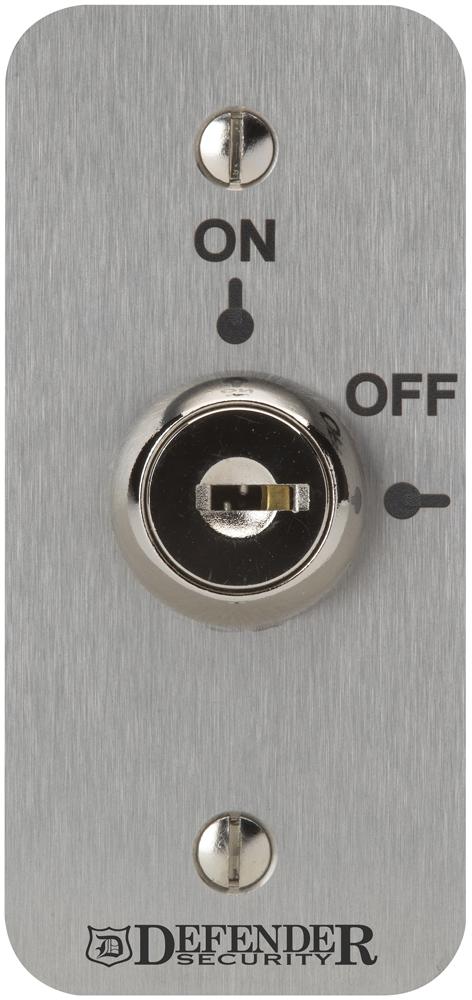 DEF-0661-1NS KEY OPERATED SW, 2 POS, 4A, 28VDC DEFENDER SECURITY