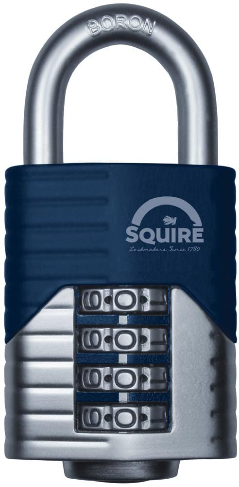 VULCANCOMBI50 PADLOCK 4 WHEEL 50MM COMBINATION SQUIRE