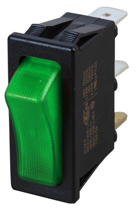 SX8111681E000000 ROCKER SWITCH, SPST, 20A, 250V, PANEL MOLVENO