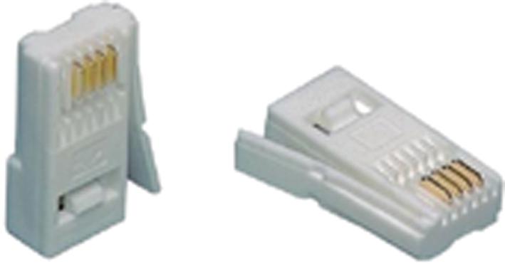 431/A TELEPHONE LINE PLUG, 4 WAY, 431A, PK 25 TITAN