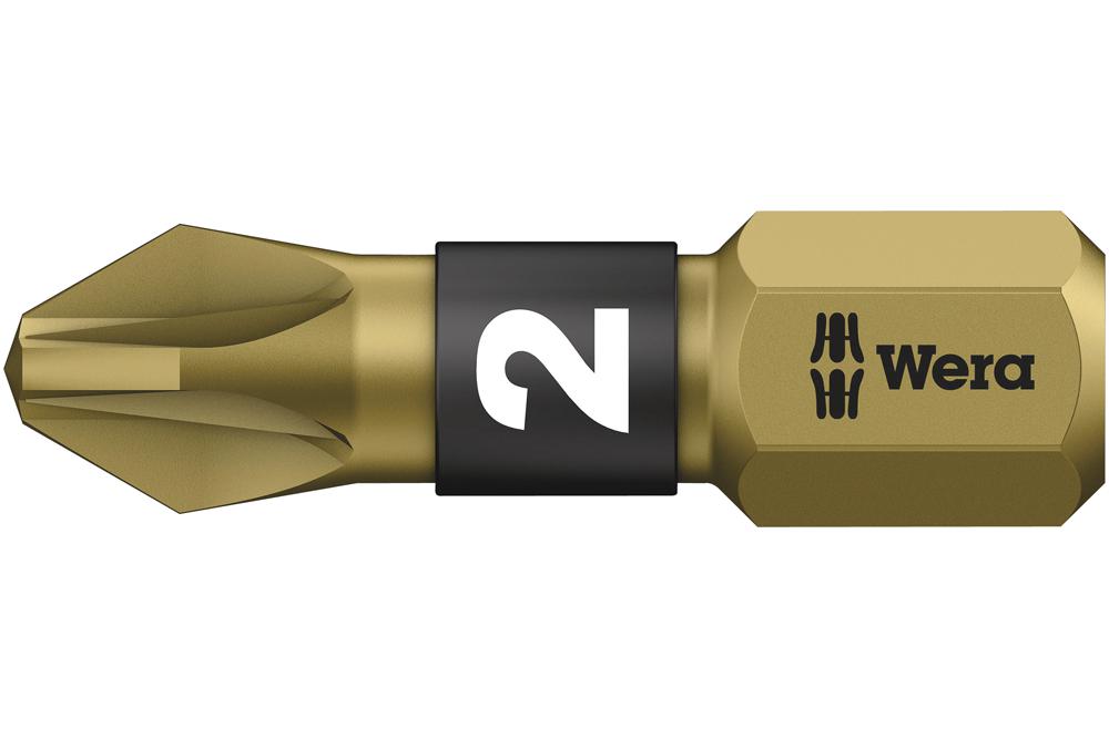 05056712001 POZIDRIV BIT, SIZE PZ2, 25MM WERA