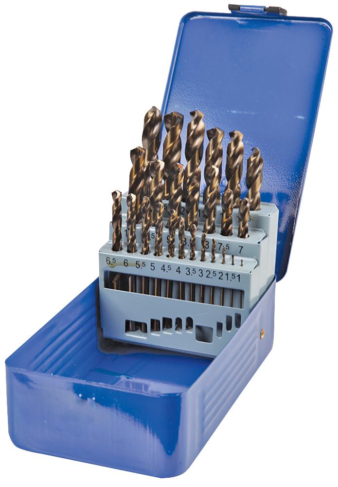 1801384. DRILL BIT SET, COBALT METRIC 25PC CLARKE INTERNATIONAL