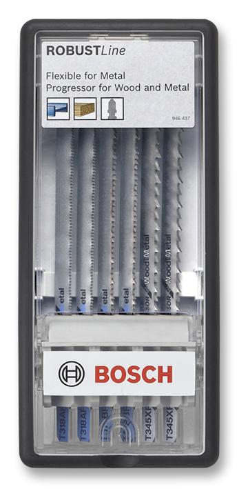 2607010573 JIGSAW BLADE SET, METAL, 6PC BOSCH