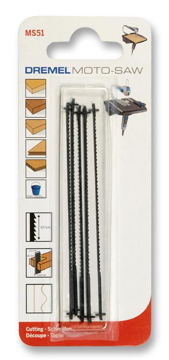 MS51 MOTO-SAW GENERAL WOOD SAW BLADES, 5PC DREMEL