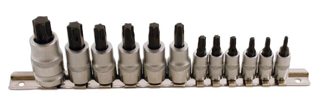 2196 STAR BITSET 1/4 IN 3/8 IN & 1/2 IND 12PC LASER