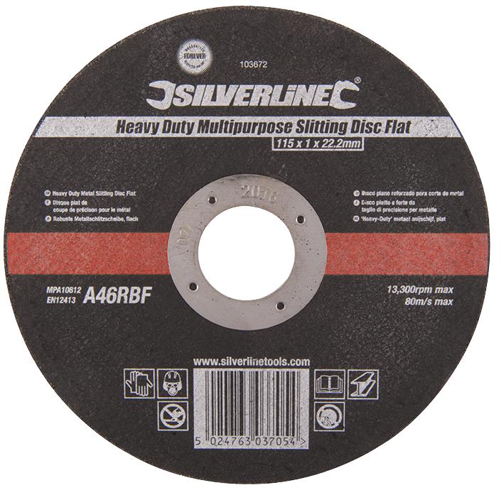 103672 CUTTING DISC, STONE/METAL, 115MM SILVERLINE