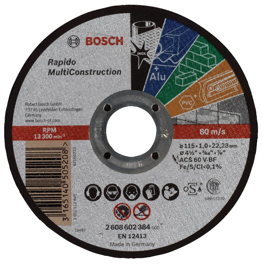 2608602384 115MM MULTICONSTRUCTION CUTTING DISC BOSCH