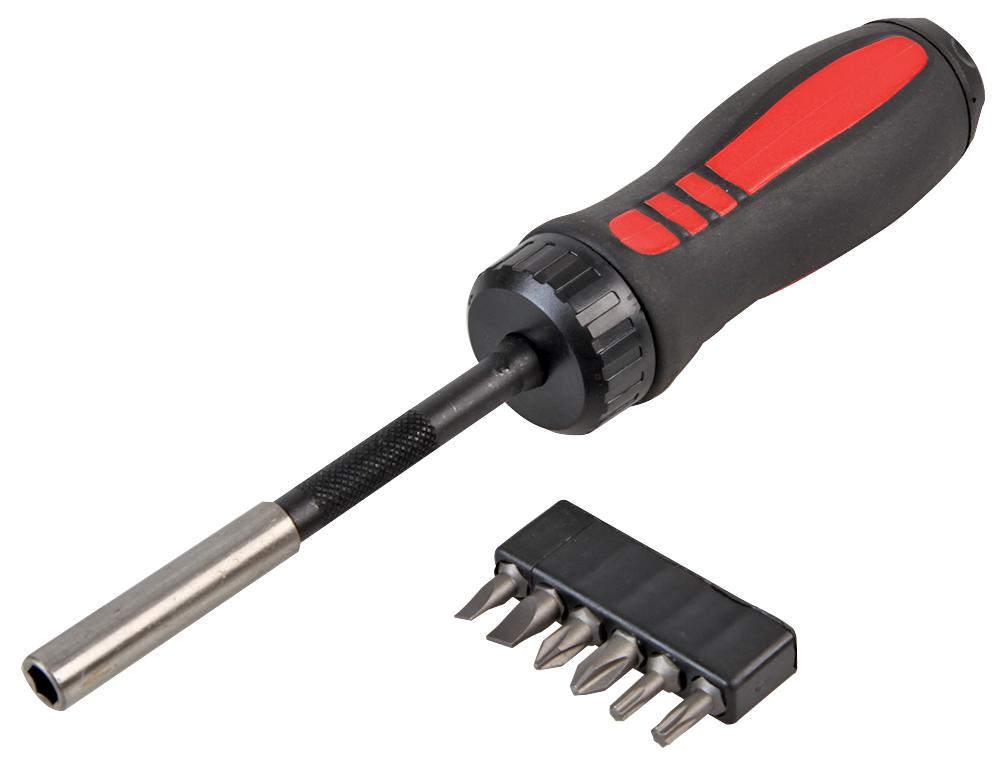 5011-A3C SCREWDRIVER, RATCHET, 6 BITS DURATOOL