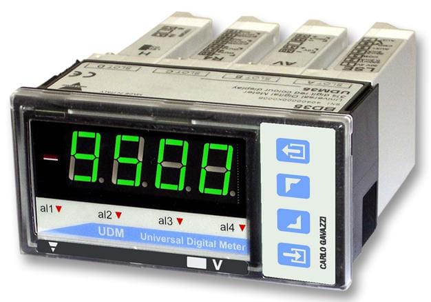 CARLO GAVAZZI Digital BD40 METER, 4DIGIT, MULTICOLOUR, UDM40 CARLO GAVAZZI 8712913 BD40