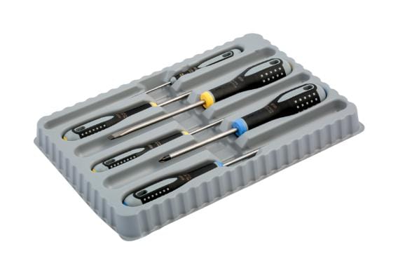 ERGO BAHCO Sets BE-9882 SCREWDRIVER SET, SLOT/POZIDRIVE 6PC ERGO BAHCO 7238370 BE-9882