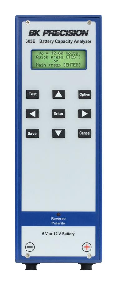 B&K PRECISION Battery BK603B BATTERY CAPACITY ANALYZER, LEAD ACID B&K PRECISION 2932313 BK603B