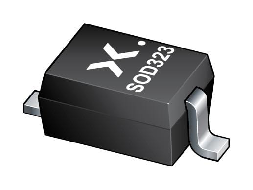 NEXPERIA Zener BZX38450-C5V1-QX ZENER DIODE, 5.1V, 0.3W, SC-76 NEXPERIA 3868844 BZX38450-C5V1-QX