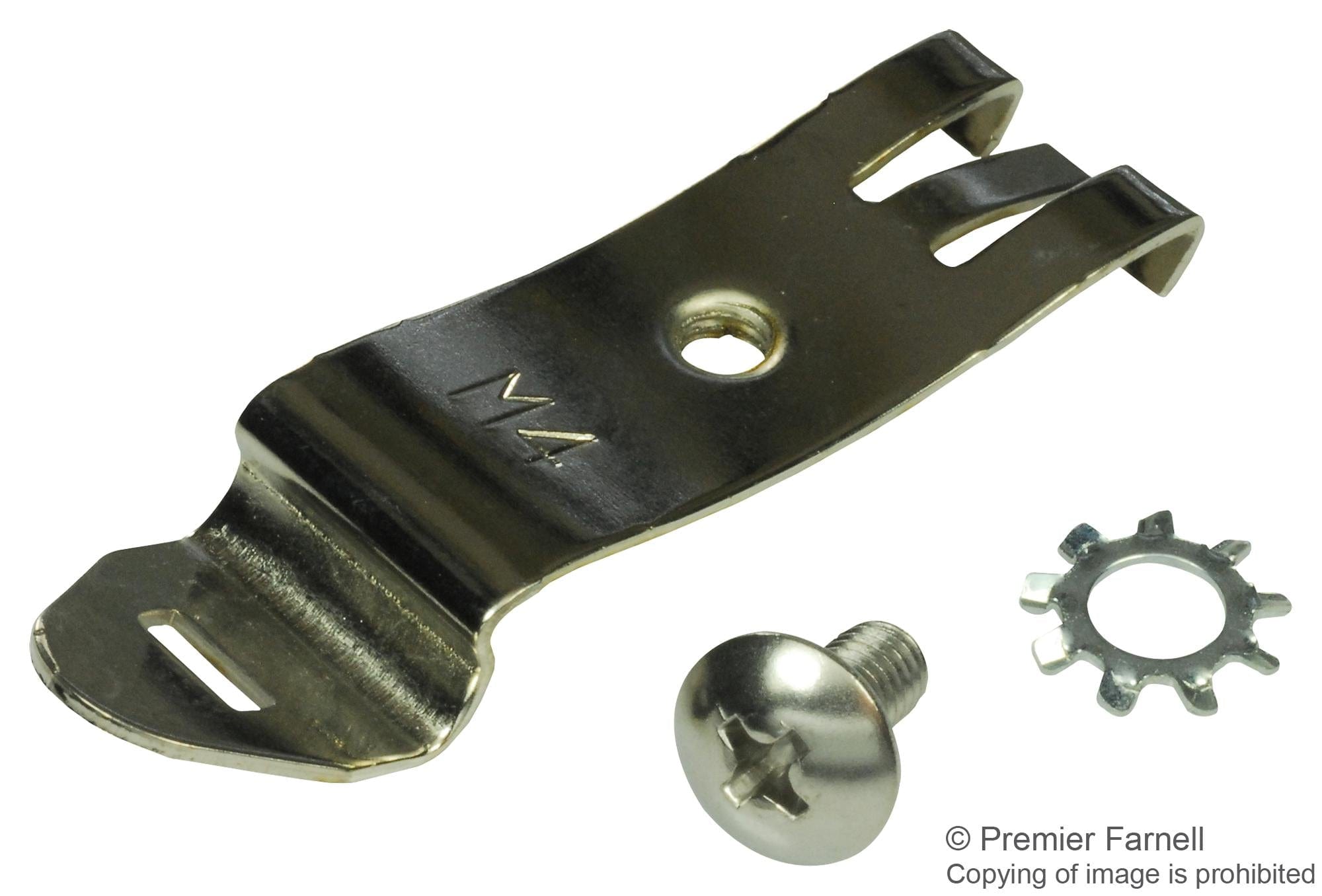 BUD INDUSTRIES DIN Mounting Rail DNC-4796 DIN RAIL MOUNTING CLIP, 35MM, STEEL BUD INDUSTRIES 2762430 DNC-4796