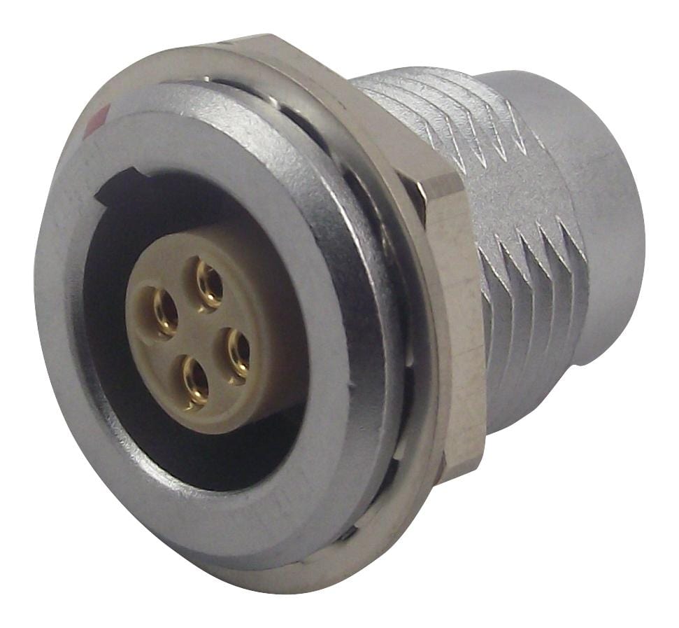 LEMO Industrial Circular EGG.1B.304.CLL SOCKET, PANEL MOUNT, 1B, 4WAY LEMO 3817143 EGG.1B.304.CLL