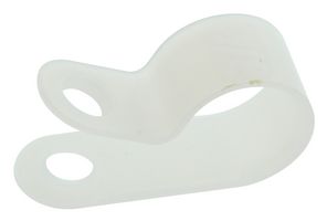 CCS38-S8-C - Fastener, P Clip, Screw Mount Cable Clamp, 9.5 mm, Nylon 6.6 (Polyamide 6.6), Natural, 9.4 mm - PANDUIT