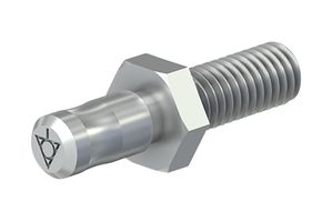 04.0056 - Plug Connector, Potential Equalization, 6 mm Diameter, Brass, Nickel Plated, POAG-S6/15 Series - STAUBLI